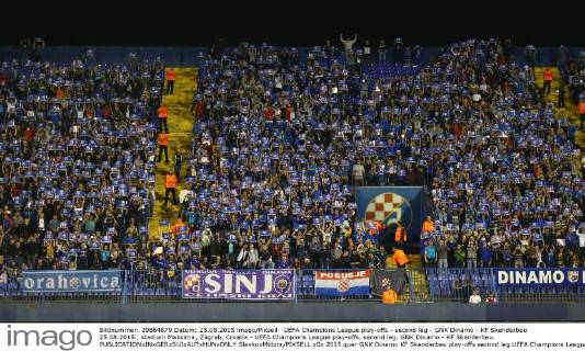 UEFA Champions League play-offs - second leg - GNK Dinamo - KF Skenderbeu 25.08.2015., stadium Maksimir, Zagreb, Croatia - UEFA Champions League play-offs, second leg, GNK Dinamo - KF Skenderbeu. SlavkoxMidzor PIXSELL