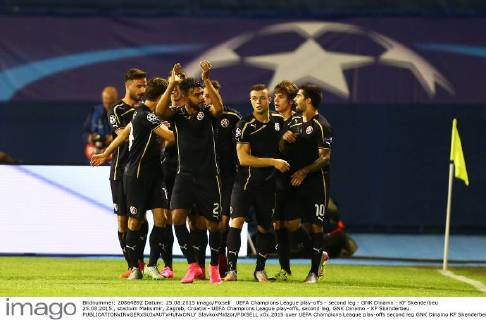 UEFA Champions League play-offs - second leg - GNK Dinamo - KF Skenderbeu 25.08.2015., stadium Maksimir, Zagreb, Croatia - UEFA Champions League play-offs, second leg, GNK Dinamo - KF Skenderbeu.  SlavkoxMidzor PIXSELL