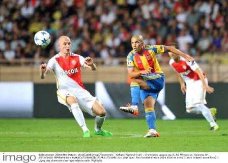 Sofiane Feghouli (val) - Champions League Quali, AS Monaco vs. Valencia CF - 25 08 2015 FEP Panoramic 