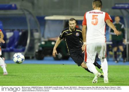 Zagreb, 25.8.2015. - Champions League, Play-Offs 2nd leg, Stadion Maksimir, GNK Dinamo (blue) - KF Skenderbeu (white) 4:1 Domagoj ANTOLIC (8)