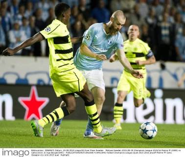 Malmoe Sweden 2015-08-25 Champions League 2015 16 Malmö FF (SWE) vs Celtic(SCO) Jo Inge Berget(SWE) -  4.04913942