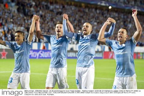 Malmoe Sweden 2015-08-25 Champions League 2015 16 Malmö FF (SWE) vs Celtic(SCO) Team Malmö(SWE) 2-0 -  4.04913956