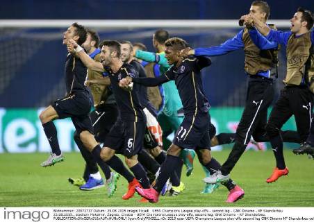 UEFA Champions League play-offs - second leg - GNK Dinamo - KF Skenderbeu 25.08.2015., stadium Maksimir, Zagreb, Croatia - UEFA Champions League play-offs, second leg, GNK Dinamo - KF Skenderbeu.  IgorxKralj PIXSELL