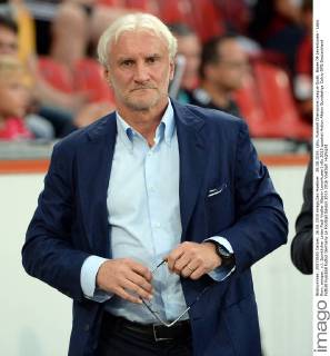 26.08.2015, xjhx, Fussball Champions League Quali, Bayer 04 Leverkusen - Lazio Rom, emspor, v.l. Sportlicher Leiter Rudi Voeller (Bayer Leverkusen)