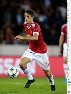 Adnan Januzaj of Manchester United ManU during the UEFA Champions League play-offs match between Club Brugge and Manchester United on August 26, 2015 at the Jan Breydel stadium in Brugge, Belgium. Club Brugge v Manchester United Champions league play-offs 2015 2016 xVIxVIxIMAGESx xEricxVerhoevenxIVx 4242580