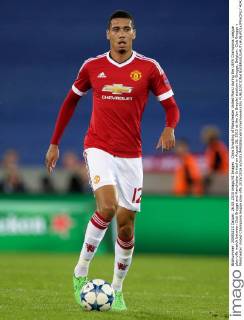 Chris Smalling of Manchester United ManU during the UEFA Champions League play-offs match between Club Brugge and Manchester United on August 26, 2015 at the Jan Breydel stadium in Brugge, Belgium. Club Brugge v Manchester United Champions league play-offs 2015 2016 xVIxVIxIMAGESx xEricxVerhoevenxIVx 4242685
