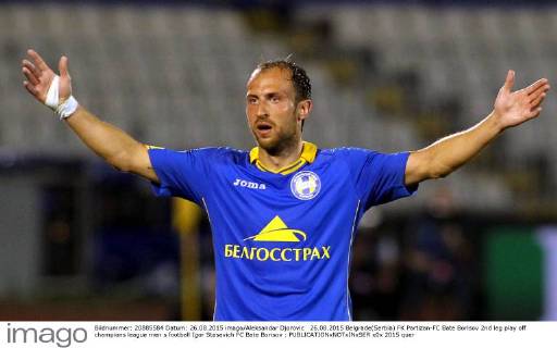 26.08.2015 Belgrade(Serbia) FK Partizan-FC Bate Borisov 2nd leg play off champions league men s football Igor Stasevich FC Bate Borisov :
