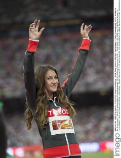 Jubel Gesa Felicitas KRAUSE, Deutschland, 3.Platz. Siegerehrung 3000m Hindernis der Frauen am 27.08.2015 Leichtathletik Weltmeisterschaft 2015 in Peking China vom 22.08. - 30.08.2015.