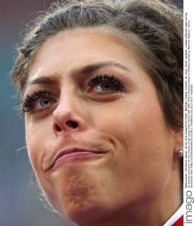 BEIJING, CHINA. AUGUST 30, 2015. Silver medalist, Croatia s Blanka Vlasic during an awards ceremony for the women s high jump event at the 15th IAAF World Championships in Athletics at Beijing National Stadium. Valery Sharifulin TASS  TS00BF16