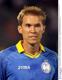 26.08.2015 Belgrade(Serbia) FK Partizan-FC Bate Borisov 2nd leg play off champions league men s football Aleksandr Hleb FC Bate Borisov portrait :