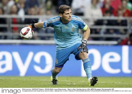Spain s Iker Casillas during 15th UEFA European Championship EM Europameisterschaft Qualifying Round match. September 5,2015. (2015090573)