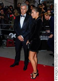 . 08 09 2015. Royal Opera House London, United Kingdom. Jose Mourinho and daughter Matilde arrive at the GQ Men of the Year Awards 2015.  xChrisxJosephx xixImagesx IIM-10970-0052