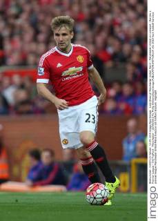 Luke Shaw of Manchester United ManU - Manchester United vs Liverpool - Barclay s Premier League - Old Trafford - Manchester - 12 09 2015 Pic Philip Oldham SportImage EDITORIAL USE ONLY. No use with unauthorised audio, video, data, fixture lists, club league logos or live services. Online in-match use limited to 120 images, no video emulation. No use in betting, games or single club league player publications.