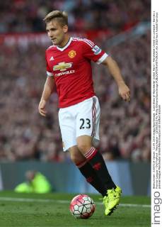 Luke Shaw of Manchester United ManU - Manchester United vs Liverpool - Barclay s Premier League - Old Trafford - Manchester - 12 09 2015 Pic Philip Oldham SportImage EDITORIAL USE ONLY. No use with unauthorised audio, video, data, fixture lists, club league logos or live services. Online in-match use limited to 120 images, no video emulation. No use in betting, games or single club league player publications.