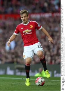 Luke Shaw of Manchester United ManU - Manchester United vs Liverpool - Barclay s Premier League - Old Trafford - Manchester - 12 09 2015 Pic Philip Oldham SportImage EDITORIAL USE ONLY. No use with unauthorised audio, video, data, fixture lists, club league logos or live services. Online in-match use limited to 120 images, no video emulation. No use in betting, games or single club league player publications.