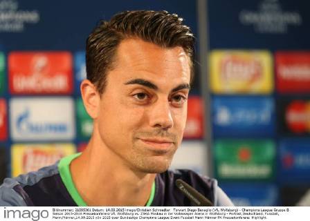 Torwart Diego Benaglio (VfL Wolfsburg) - Champions League Gruppe B Saison 2015-2016 Pressekonferenz VfL Wolfsburg vs. ZSKA Moskau in der Volkswagen Arena in Wolfsburg - Portrait,Deutschland, Fussball, Mann,Männer,14.09.2015