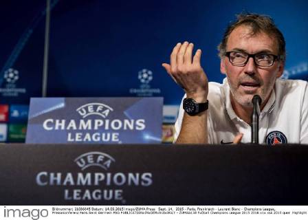 Sept. 14, 2015 - Paris, Frankreich - Laurent Blanc - Champions League, Pressekonferenz Paris Saint Germain PSG  - ZUMAb138