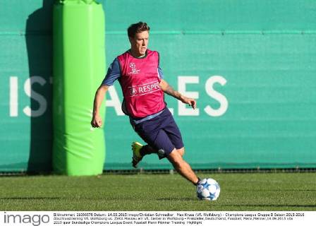 Max Kruse (VfL Wolfsburg) - Champions League Gruppe B Saison 2015-2016 Abschlusstraining VfL Wolfsburg vs. ZSKA Moskau am VfL Center in Wolfsburg - Freisteller,Deutschland, Fussball, Mann,Männer,14.09.2015