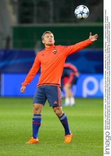 Aleksandrs Cauna (ZSKA Moskau) - Champions League Gruppe B Saison 2015-2016 Abschlusstraining und Pressekonferenz ZSKA Moskau in der Volkswagen Arena in Wolfsburg - Freisteller,Deutschland, Fussball, Mann,Männer,14.09.2015