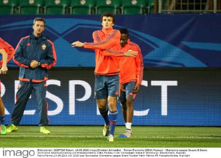 Roman Eremenko (ZSKA Moskau) - Champions League Gruppe B Saison 2015-2016 Abschlusstraining und Pressekonferenz ZSKA Moskau in der Volkswagen Arena in Wolfsburg - Deutschland, Fussball, Mann,Männer,14.09.2015