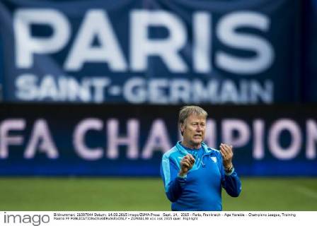Sept. 14, 2015 - Paris, Frankreich - Age Hareide - Champions League, Training Malmö FF  - ZUMAb138