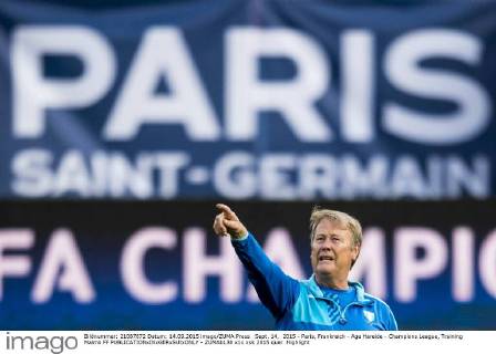 Sept. 14, 2015 - Paris, Frankreich - Age Hareide - Champions League, Training Malmö FF  - ZUMAb138
