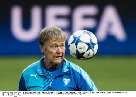 Sept. 14, 2015 - Paris, Frankreich - Age Hareide - Champions League, Training Malmö FF  - ZUMAb138