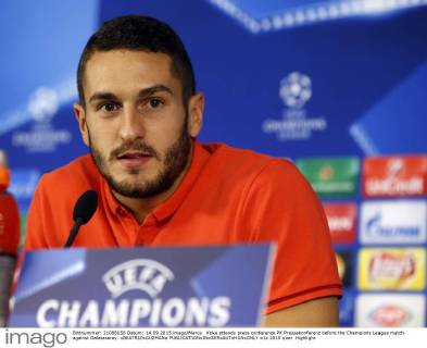 Koke attends press conference PK Pressekonferenz before the Champions League match against Galatasaray. xBEATRIZxGUZMANx 