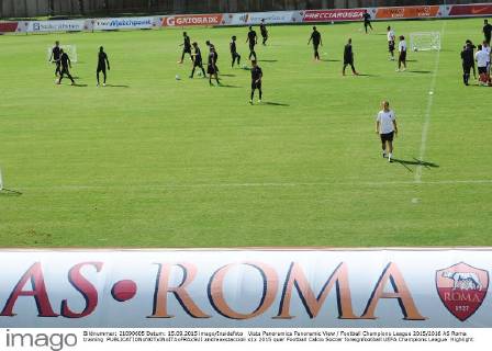 Vista Panoramica Panoramic View Football Champions League 2015 2016 AS Roma training andreaxstaccioli