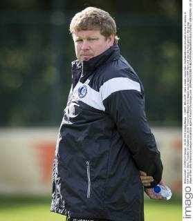 - GENT, BELGIUM: Gent s head coach Hein Vanhaezebrouck pictured during a training of KAA Gent, in Gent, Tuesday 15 September 2015. Tomorrow Belgian first league soccer team KAA Gent will play the first game in the group stage of the Uefa Champions League competition against French Olympique Lyon. JASPERxJACOBS  x04700195x