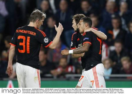 during the UEFA Champions League group B match between PSV Eindhoven and Manchester United ManU on September 15, 2015 at the Philips stadium in Eindhoven, The Netherlands. PSV Eindhoven v Manchester United UEFA Champions League 2015 2016 xVIxJeroenxPutmansxIVx 4330499