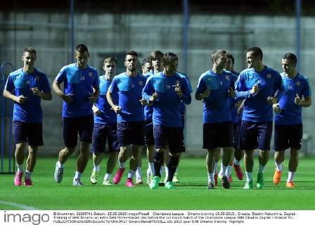 Champions League - Dinamo training 15.09.2015., Croatia, Stadim Maksimiru, Zagreb - Training of GNK Dinamo on extra field Hitrec-Kacian day before the 1st round match of the Champions League GNK Dinamo Zagreb - Arsenal FC.  GoranxStanzl PIXSELL
