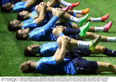 Champions League - Dinamo training 15.09.2015., Croatia, Stadim Maksimiru, Zagreb - Training of GNK Dinamo on extra field Hitrec-Kacian day before the 1st round match of the Champions League GNK Dinamo Zagreb - Arsenal FC. Arijan Ademi.  GoranxStanzl PIXSELL