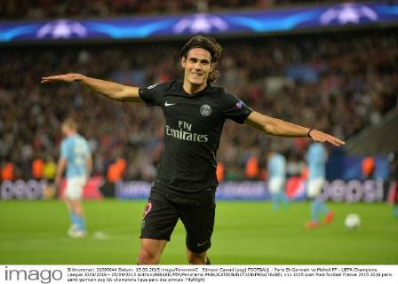 Edinson Cavani (psg) FOOTBALL : Paris St Germain vs Malmö FF - UEFA Champions League 2015 2016 - 15 09 2015 AnthonyBIBARD FEP Panoramic 