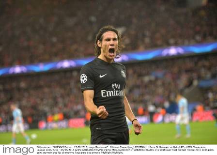 Edinson Cavani (psg) FOOTBALL : Paris St Germain vs Malmö FF - UEFA Champions League 2015 2016 - 15 09 2015 AnthonyBIBARD FEP Panoramic 