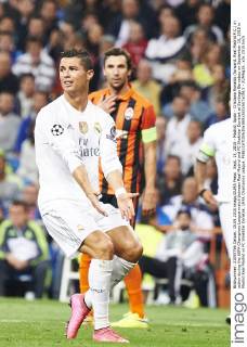Sept. 15, 2015 - Madrid, Spain - Cristiano Ronaldo (forward, Real Madrid F.C.) in action during the UEFA Champions League match between Real Madrid and FC Shakhtar Donetsk at Santiago Bernabeu on September 15, 2015 in Madrid Real Madrid vs FC Shakhtar Donetsk. UEFA Champions League. - ZUMAg15_
