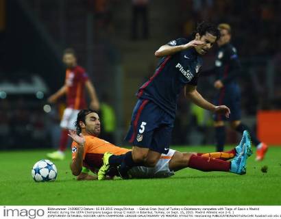 - Selcuk Inan (top) of Turkey s Galatasaray competes with Tiago of Spain s Madrid Athletic during the UEFA Champions League Group C match in Istanbul, Turkey, on Sept. 15, 2015. Madrid Athletic won 2-0. ) (SP)TURKEY-ISTANBUL-SOCCER-UEFA CHAMPIONS LEAGUE-GALATASARAY VS MADRID ATHLETIC HexCanling 