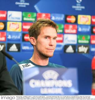 Leverkusen Aleksandr Hleb ( 81, FC Bate Borisov) Pressekonferenz Bayer 04 Leverkusen - FC Bate Borisov, Spieltag 1, Gruppe E, Fussball, UEFA Champions League, 15.09.2015 Copyright: Deutzmann Eibner-Pressefoto EP_CDN
