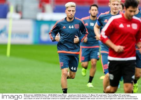 Leverkusen Kevin Kampl ( 44, Bayer 04 Leverkusen) Training Bayer 04 Leverkusen, Fussball, UEFA Champions League, 15.09.2015 Copyright: Deutzmann Eibner-Pressefoto EP_CDN