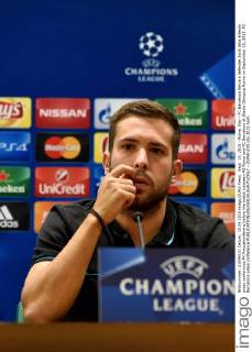 Sept. 15, 2015 - Rome, Itay - FC Barcelona Barca s defender Jordi Alba attends press conference PK Pressekonferenz before the match between AS Roma and FC Barcelona at Stadio Olimpico Rome on September 15, 2015. FC Barcelona press conference  - ZUMAn230