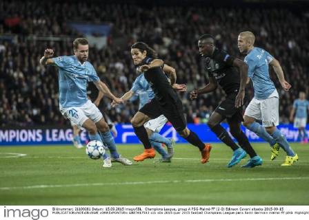 Champions League, group A PSG-Malmö FF (2-0) Edinson Cavani attacks 2015-09-15  xORRExPONTUSx AB87417583