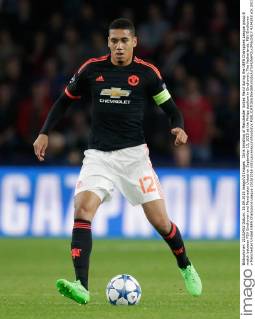 Chris Smalling of Manchester United ManU during the UEFA Champions League group B match between PSV Eindhoven and Manchester United on September 15, 2015 at the Philips stadium in Eindhoven, The Netherlands. PSV Eindhoven v Manchester United UEFA Champions League 2015 2016 xVIxLaurensxLindhoutxIVx 4334283