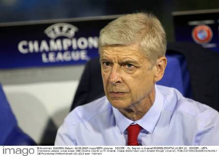 SOCCER - CL, Zagreb vs Arsenal ZAGREB,CROATIA,16.SEP.15 - SOCCER - UEFA Champions League, group stage, GNK Dinamo Zagreb vs FC Arsenal. Image shows head coach Arsene Wenger (Arsenal). GEPAxpictures xMaticxKlansek