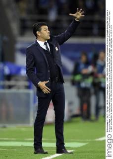 - GENT, BELGIUM: Lyon s head coach Hubert Fournier pictured during the first game in the group stage of the Uefa Champions League competition, in group H, between Belgian first league soccer team KAA Gent and Olympique Lyon, in Gent, Wednesday 16 September 2015. YORICKxJANSENS x04701504x