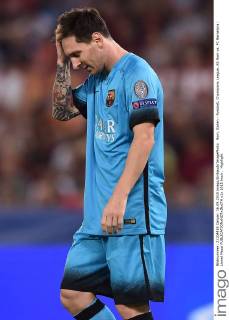 Rom, Italien - Fussball, Champions League, AS Rom vs. FC Barcelona: Lionel Messi 