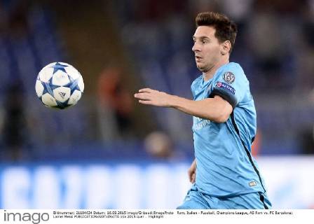 Rom, Italien - Fussball, Champions League, AS Rom vs. FC Barcelona: Lionel Messi 