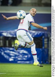 - GENT, BELGIUM: Lyon s Christophe Jallet scores a goal during the first game in the group stage of the Uefa Champions League competition, in group H, between Belgian first league soccer team KAA Gent and Olympique Lyon, in Gent, Wednesday 16 September 2015. JASPERxJACOBS  x04701582x