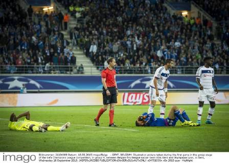 - GENT, BELGIUM: Illustration picture taken during the first game in the group stage of the Uefa Champions League competition, in group H, between Belgian first league soccer team KAA Gent and Olympique Lyon, in Gent, Wednesday 16 September 2015. JASPERxJACOBS  x04701530x