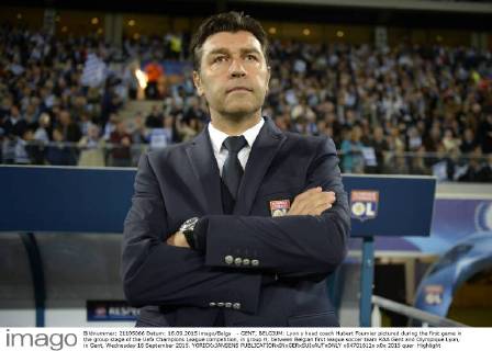 - GENT, BELGIUM: Lyon s head coach Hubert Fournier pictured during the first game in the group stage of the Uefa Champions League competition, in group H, between Belgian first league soccer team KAA Gent and Olympique Lyon, in Gent, Wednesday 16 September 2015. YORICKxJANSENS x04701611x