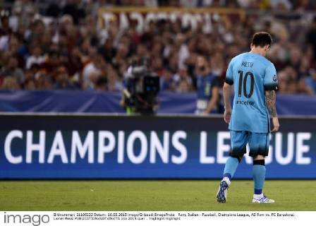 Rom, Italien - Fussball, Champions League, AS Rom vs. FC Barcelona: Lionel Messi 